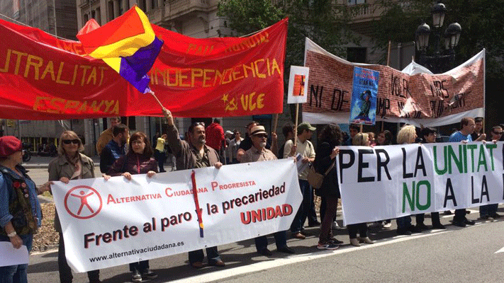 Otra versión del Primero de Mayo en Barcelona 2017