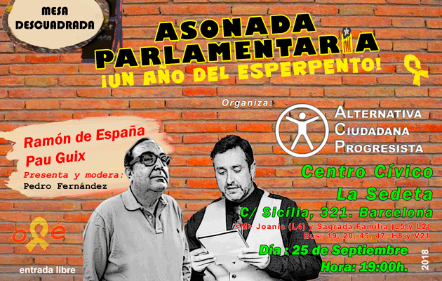 Asonada parlamentaria. Un año del esperpento.